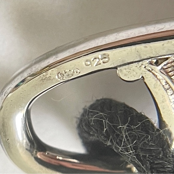 Celine RARE sterling silver Maillon Triomphe black cord bracelet - Picture 9 of 10